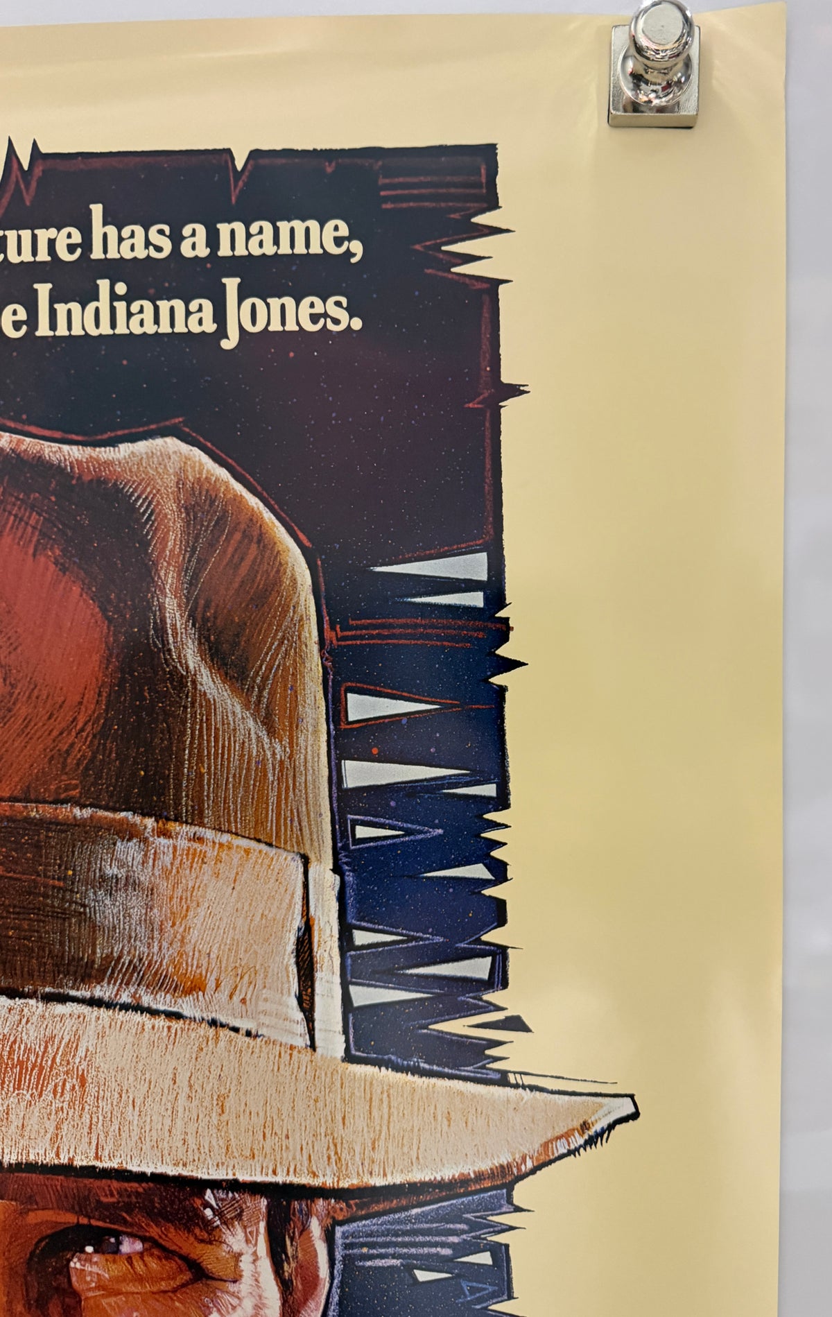 Indiana Jones and the Temple of Doom 2008 promotional poster corner detail 4