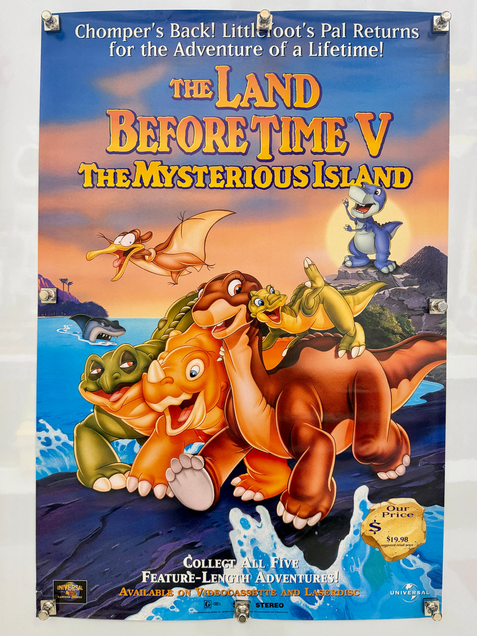 The Land Before Time V The Mysterious Island (1997) Home Video Poster 27x40 SS Rolled