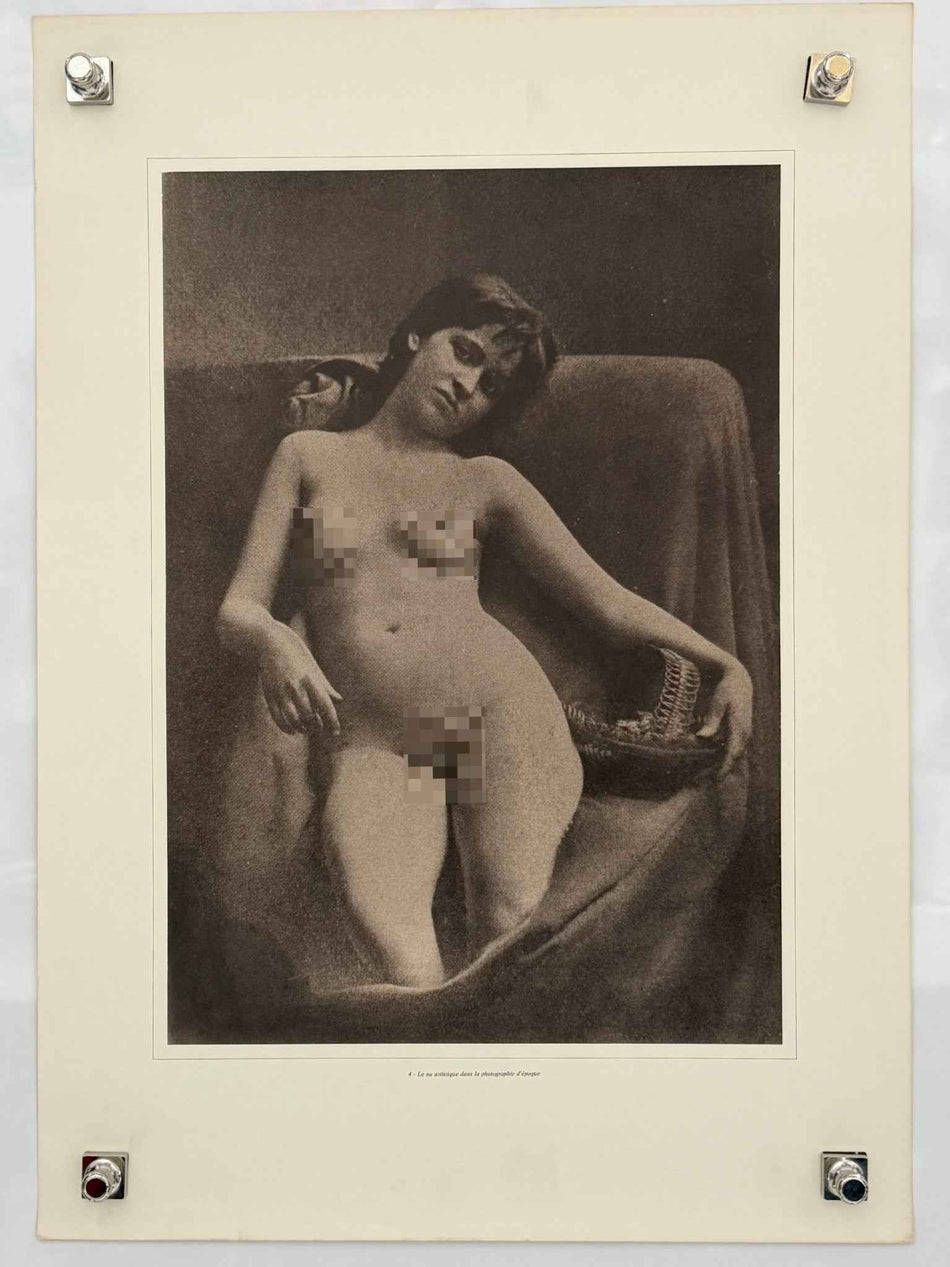 LE NU ARTISTIQUE DANS LA PHOTOGRAPHIE D'EPOQUE Vintage Poster 20x28 Rolled