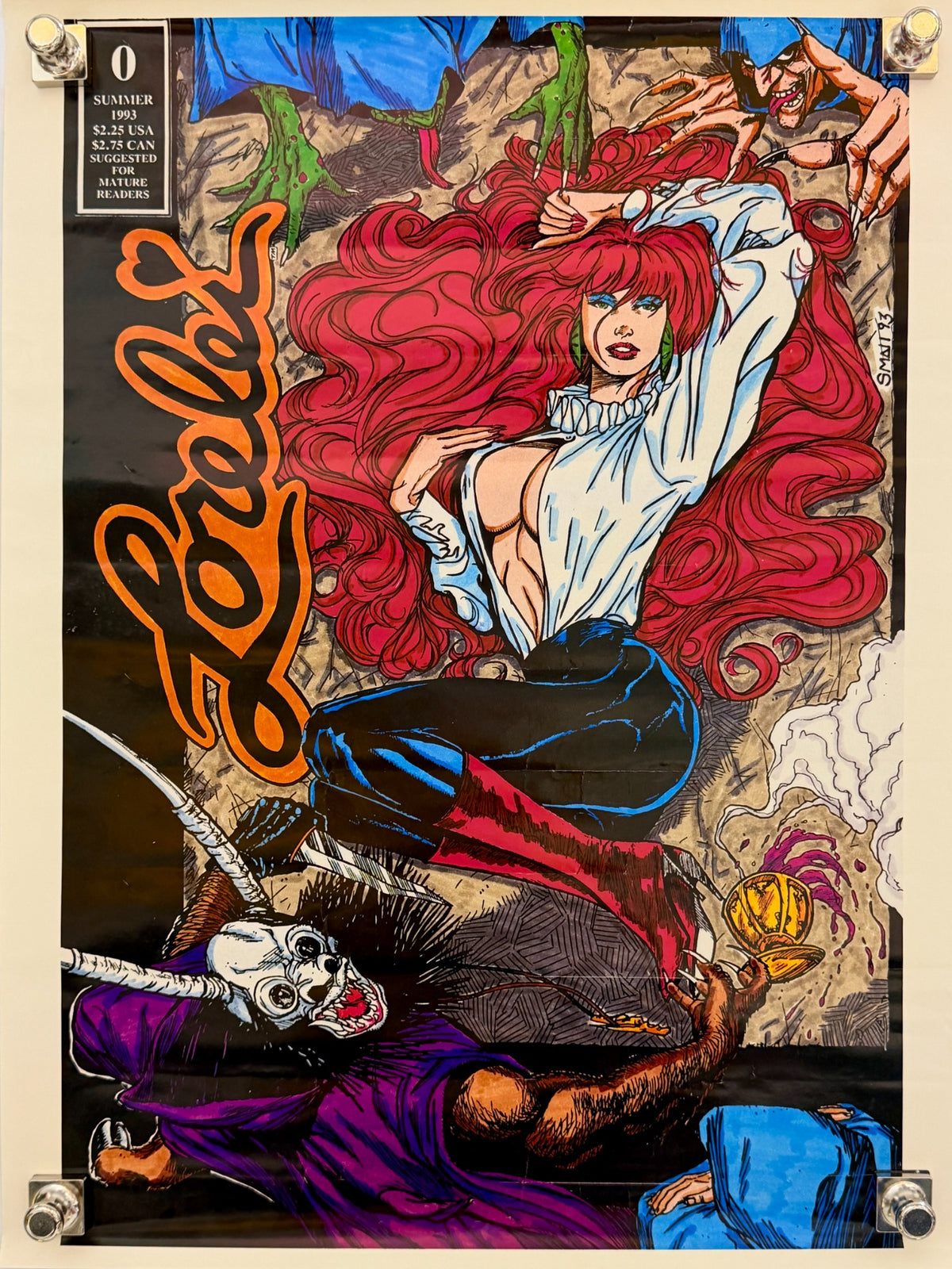Lorelei #0 Summer 1993 promotional poster, 17 x 22.5