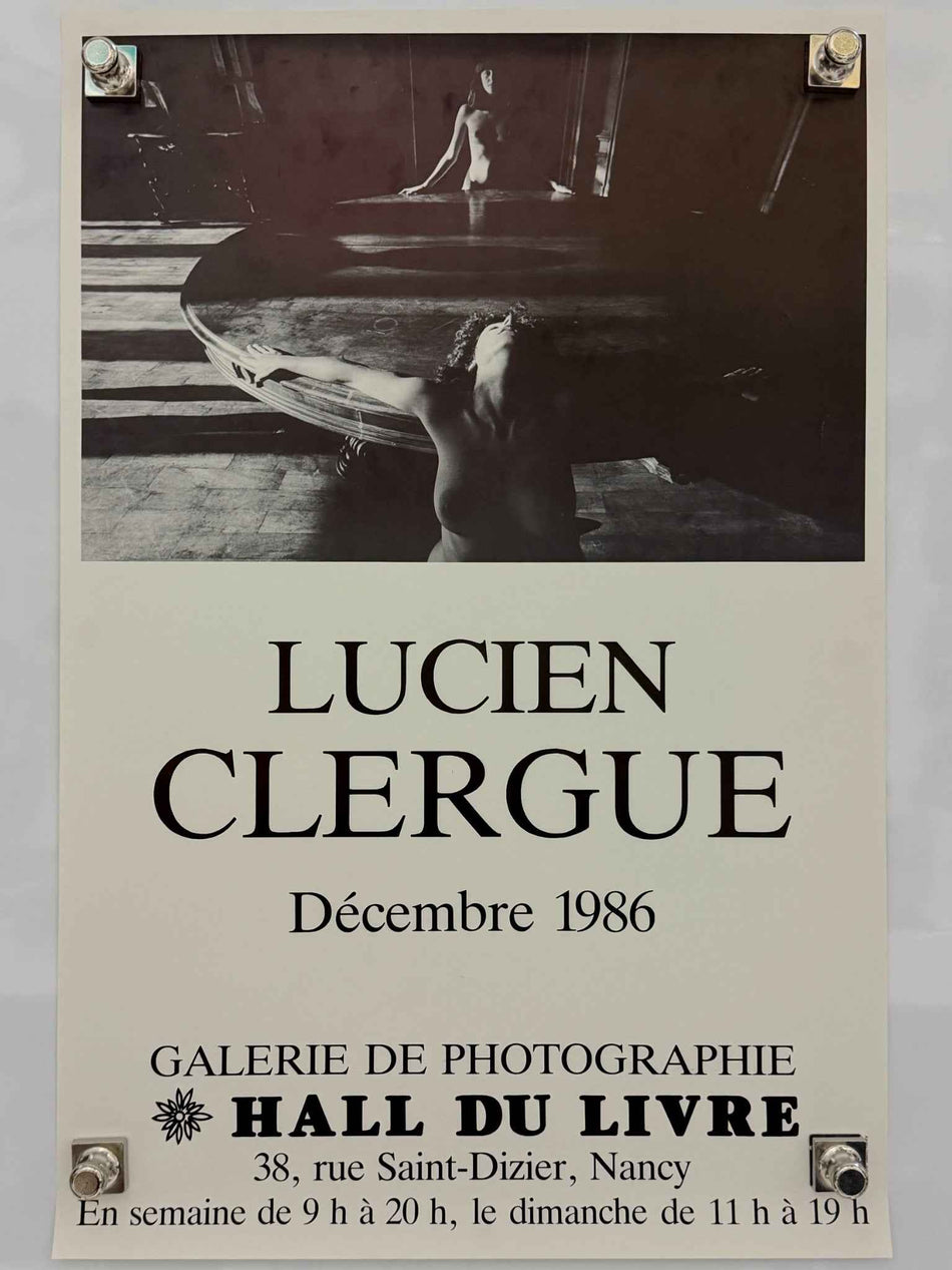 LUCIEN CLERGUE 1986 Original Exhibition Poster 16x23 Rolled Hall du Livre Nancy