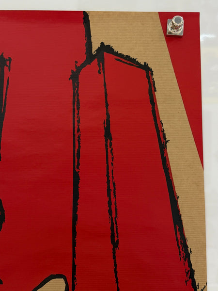 Artwork detail of Michał Książek 2006 Polish silkscreen exhibition poster