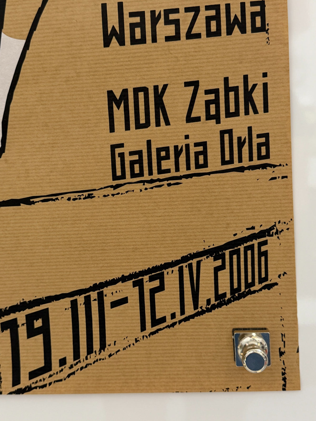 Exhibition details on Michał Książek Sztuka plakatu nowego wieku 2006 Polish poster