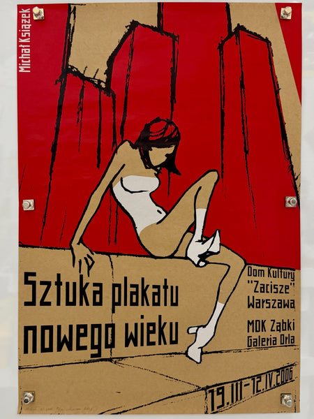 Michał Książek Sztuka plakatu nowego wieku 2006 signed numbered silkscreen poster 13 of 50