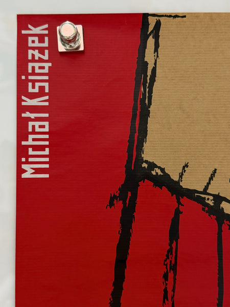 Close-up of Michał Książek name on 2006 Polish silkscreen poster