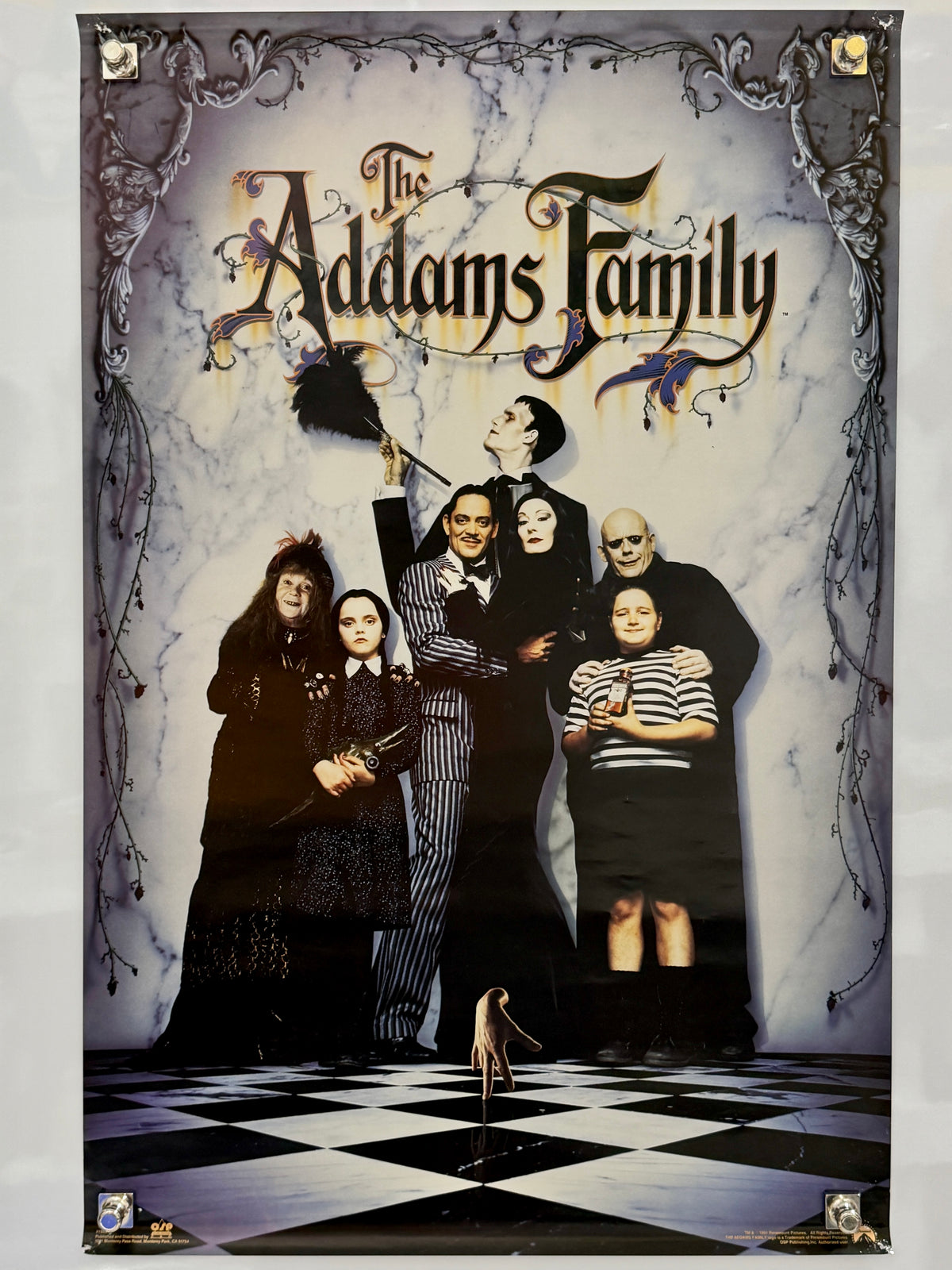 1991 The Addams Family Original OSP Licensed Poster 23x35 Rolled — full poster