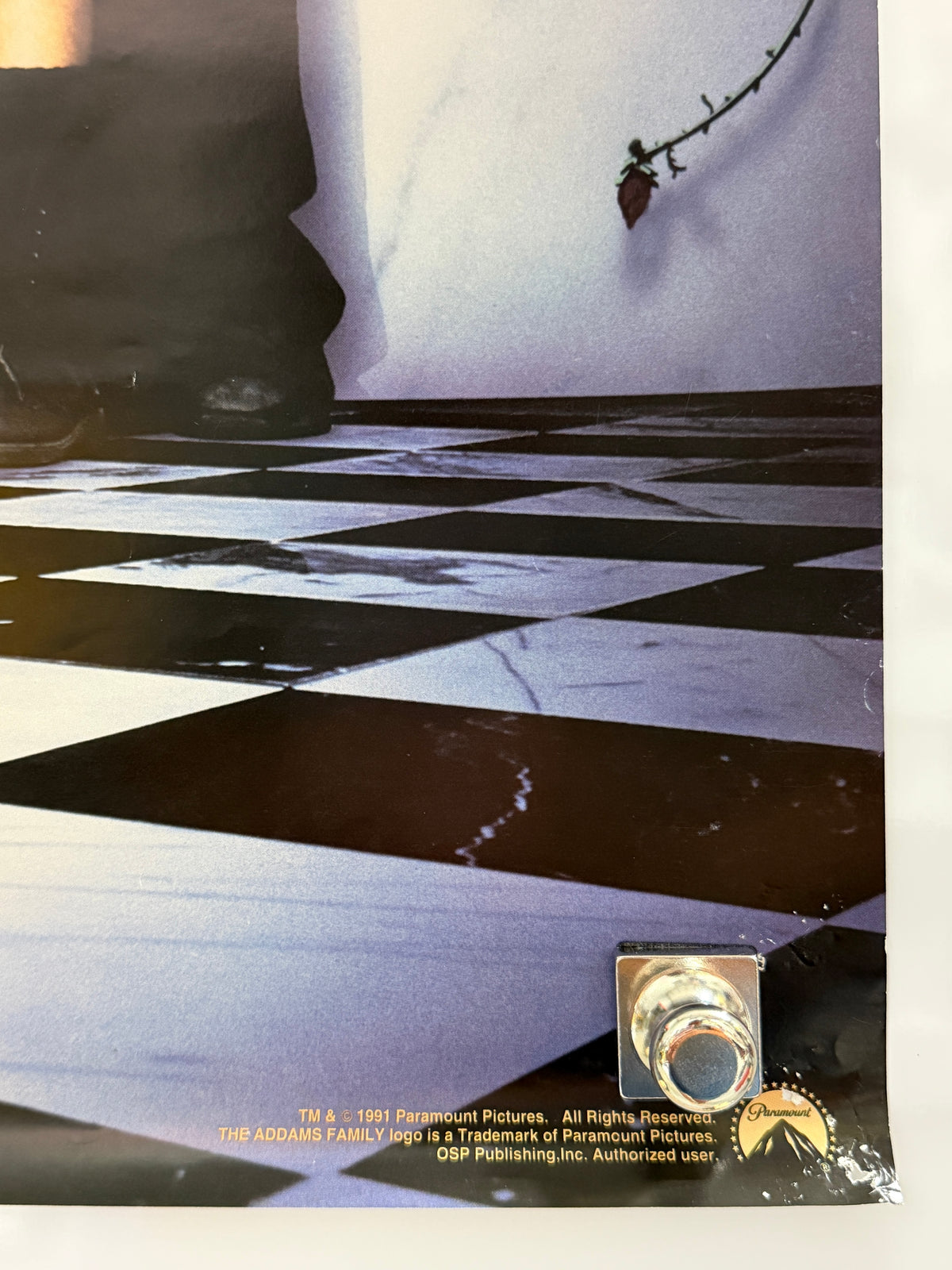 1991 The Addams Family Original OSP Licensed Poster 23x35 Rolled — detail 4