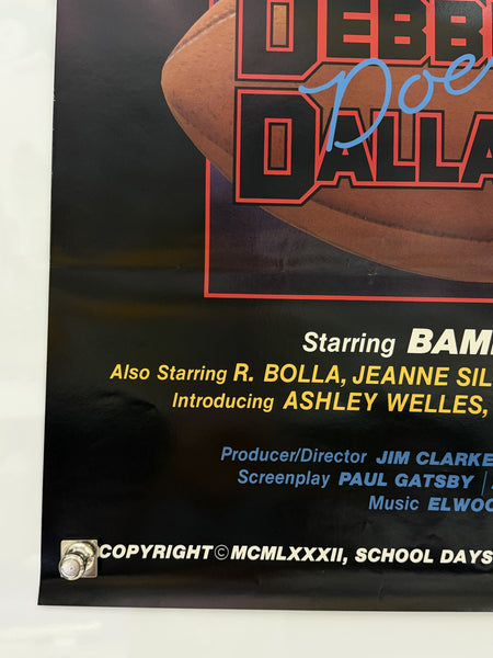 1982 Debbie Does Dallas II Bambi Woods Original School Days Poster 26.5x38 — detail 2