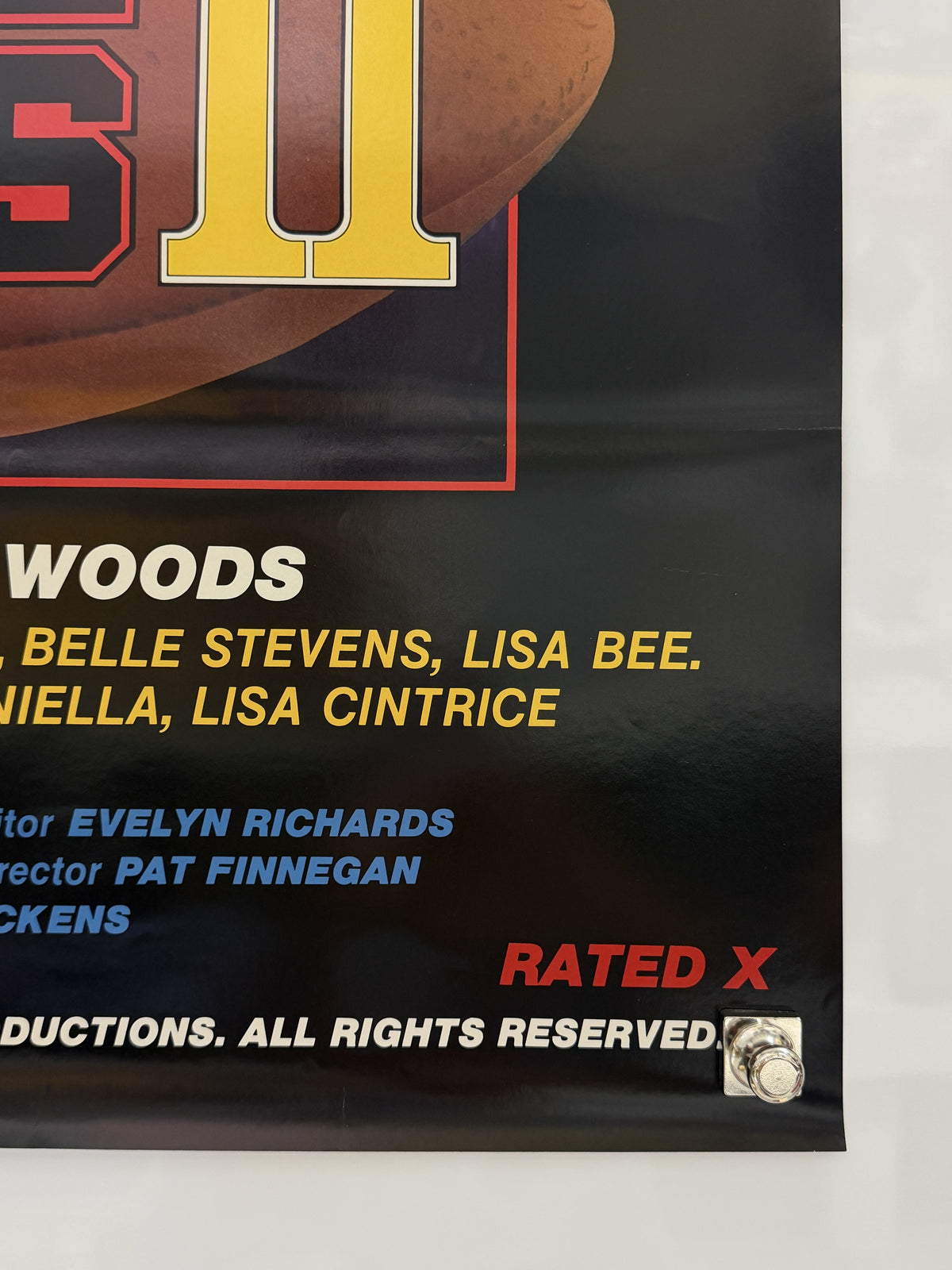 1982 Debbie Does Dallas II Bambi Woods Original School Days Poster 26.5x38 — detail 3