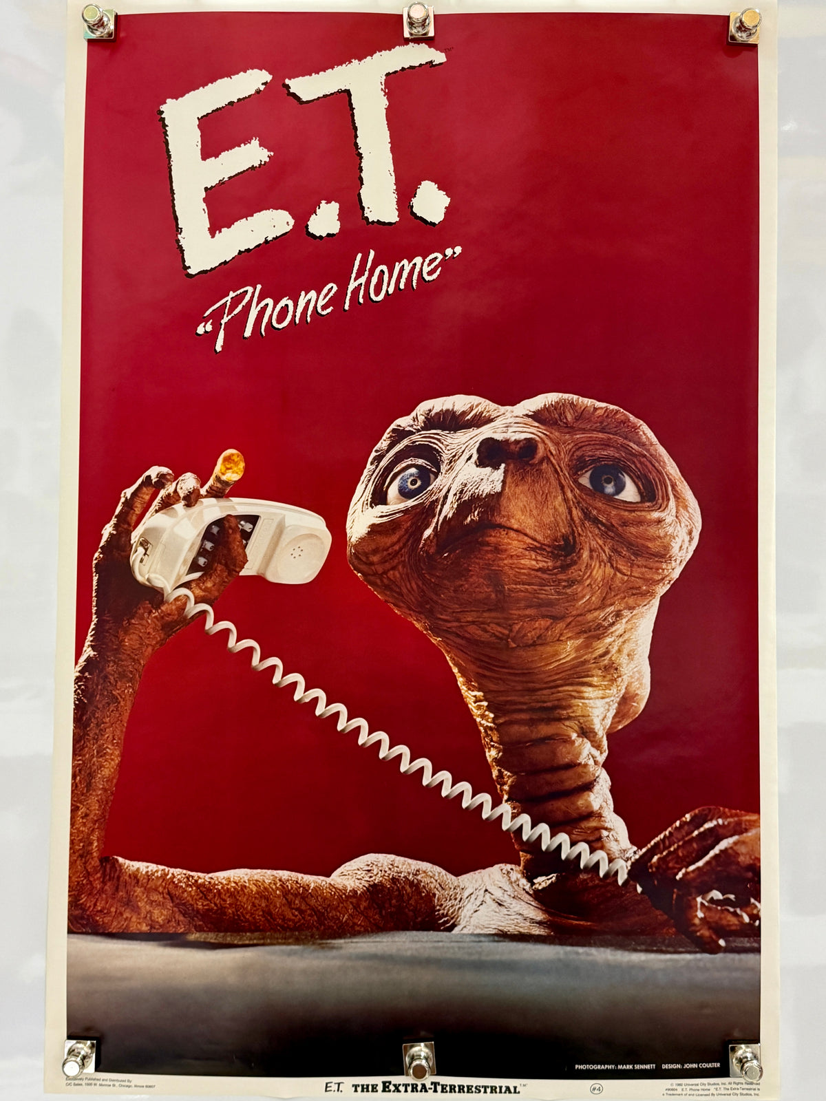 1982 E.T. Phone Home #4 Original Licensed C/G Sales Poster 23x35 Rolled — full poster