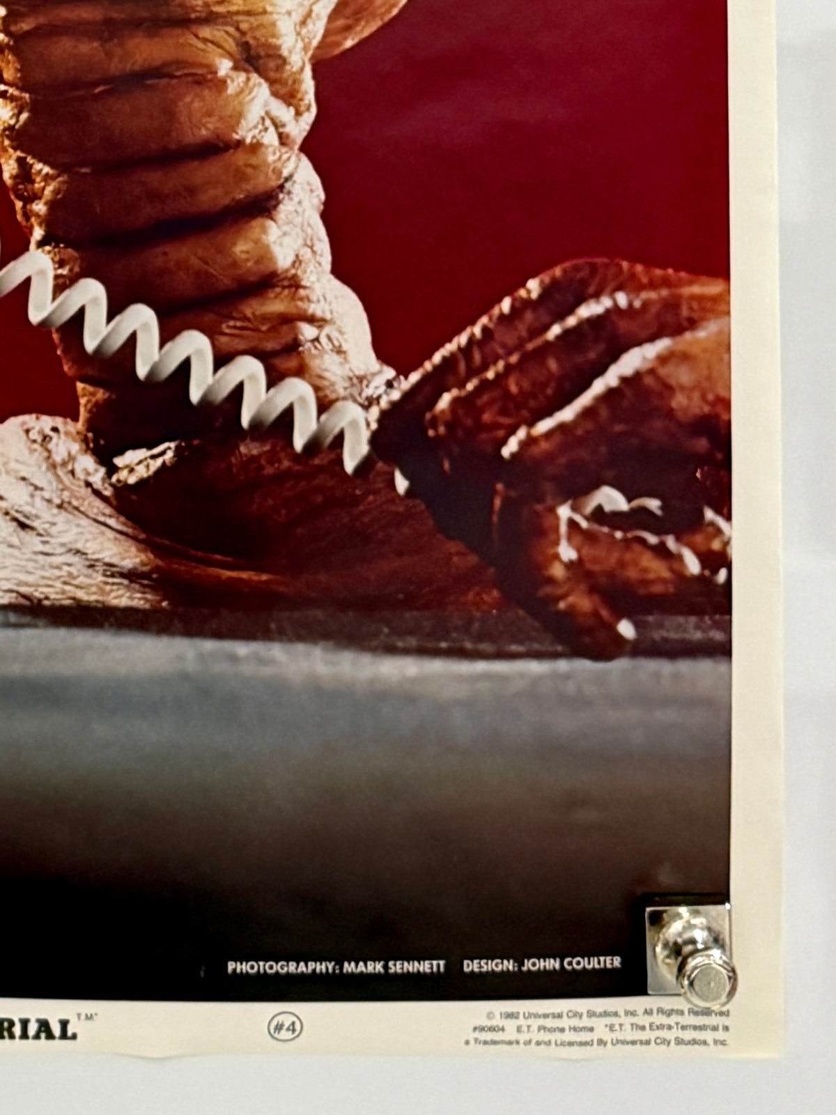 1982 E.T. Phone Home #4 Original Licensed C/G Sales Poster 23x35 Rolled — detail 2