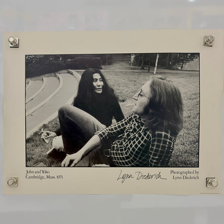1981 John Lennon Yoko Ono Cambridge Mass 1973 Lynn Diederich Poster 24x18 — detail 1