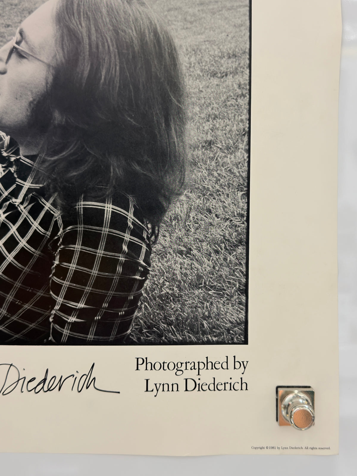 1981 John Lennon Yoko Ono Cambridge Mass 1973 Lynn Diederich Poster 24x18 — detail 5