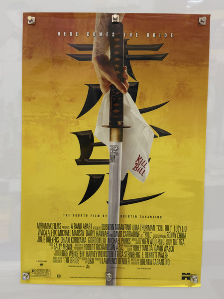 c.2004 Kill Bill Vol. 1 Here Comes the Bride Home Entertainment Promo Poster 27x40 — detail 1