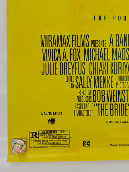 c.2004 Kill Bill Vol. 1 Here Comes the Bride Home Entertainment Promo Poster 27x40 — detail 2