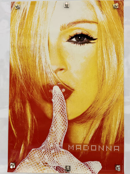 2001 Madonna Shhh Finger to Lips Portrait Poster 24x36 Rolled — full poster