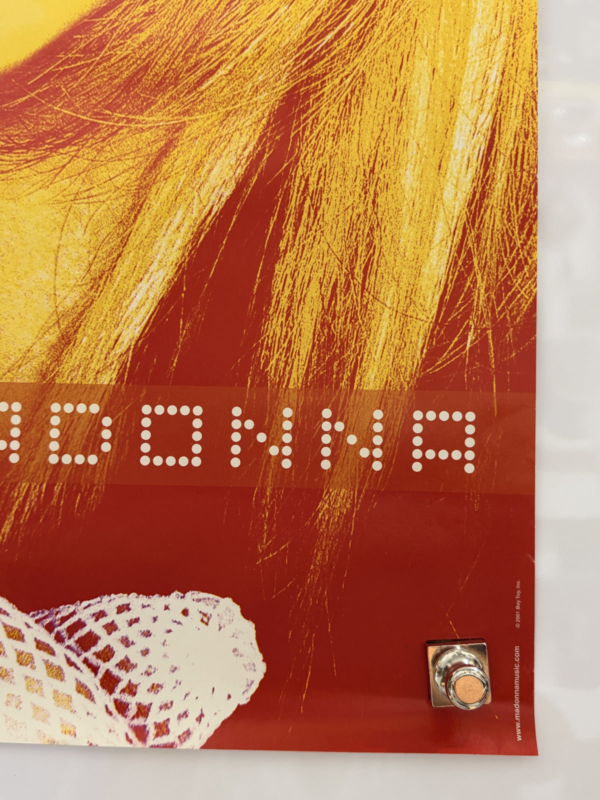 2001 Madonna Shhh Finger to Lips Portrait Poster 24x36 Rolled — detail 4