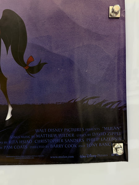 1998 Mulan October 16 Original British Quad Poster 40x30 Rolled — detail 5