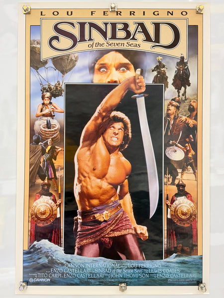 1989 Sinbad of the Seven Seas Original Cannon Movie Poster 27x41 Rolled Lou Ferrigno — full poster