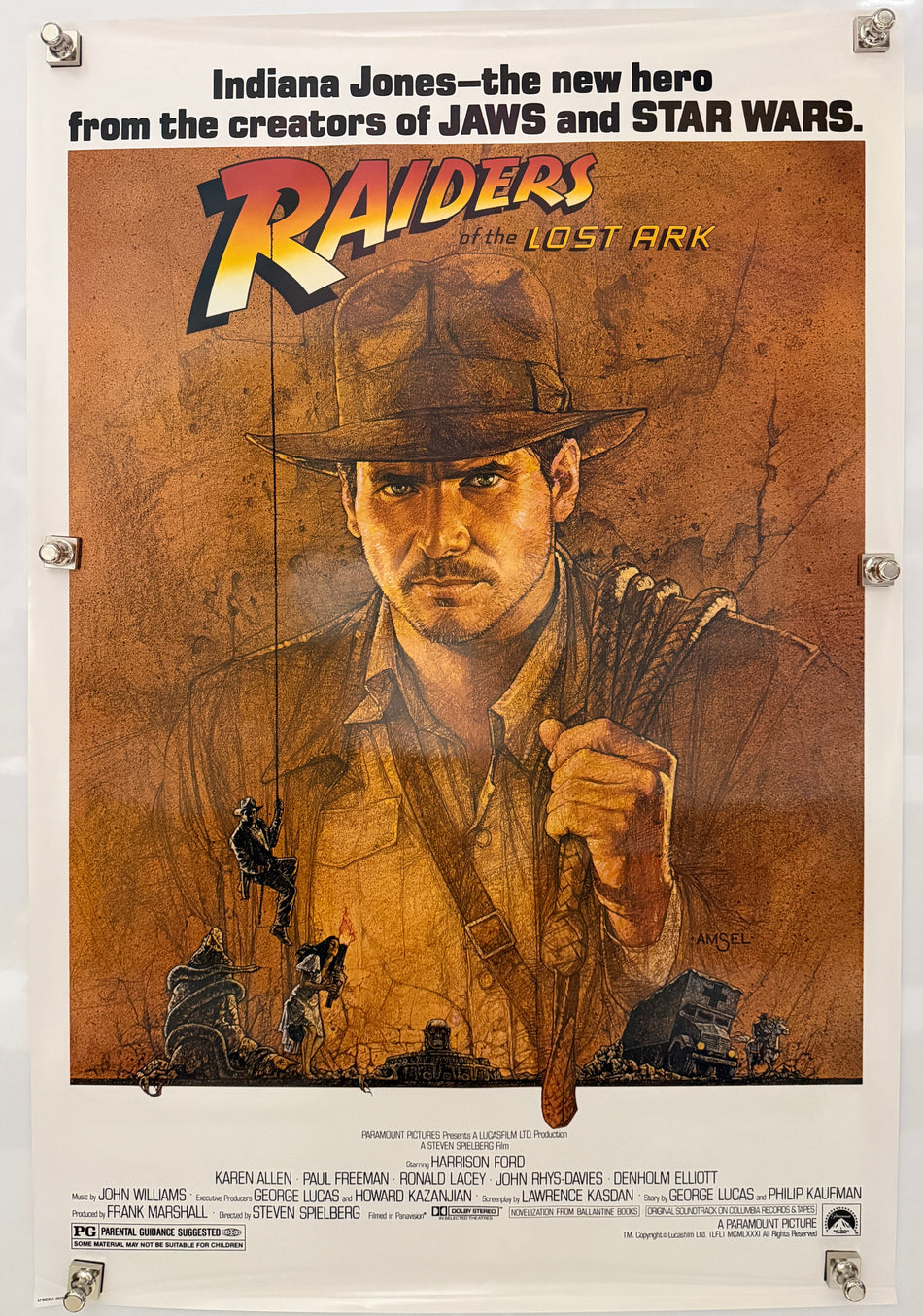 Raiders of the Lost Ark 2008 original promotional 27x40 movie poster