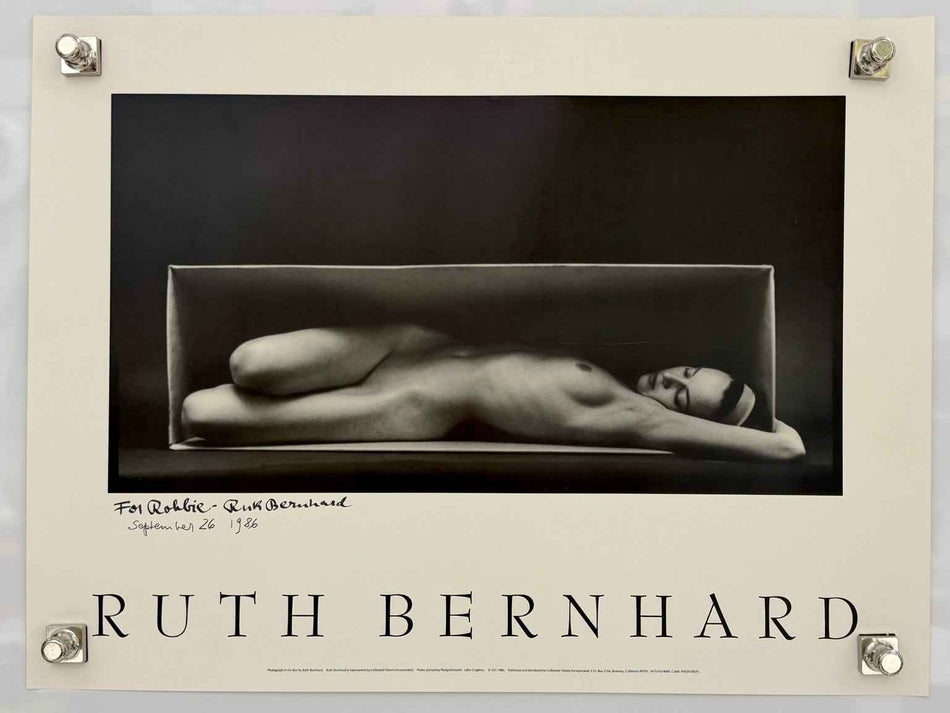 1986 RUTH BERNHARD In the Box Signed Exhibition Poster 24x18 Photography West
