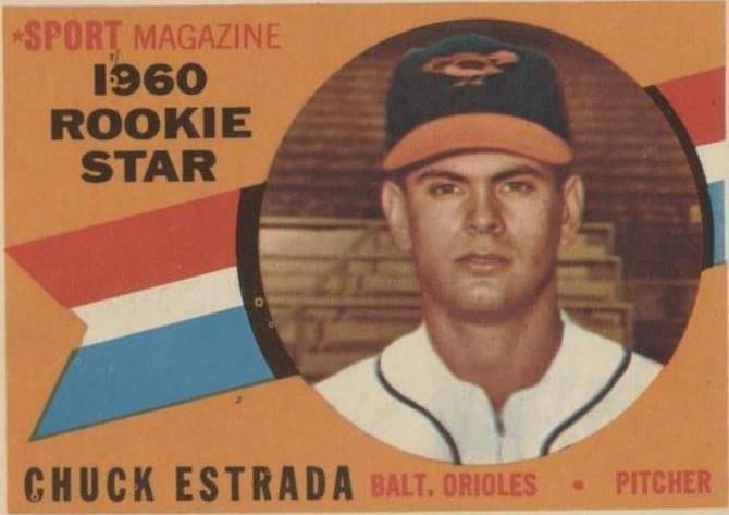 1960 Topps - Sport Magazine 1960 Rookie Star Chuck Estrada #126 (RC)