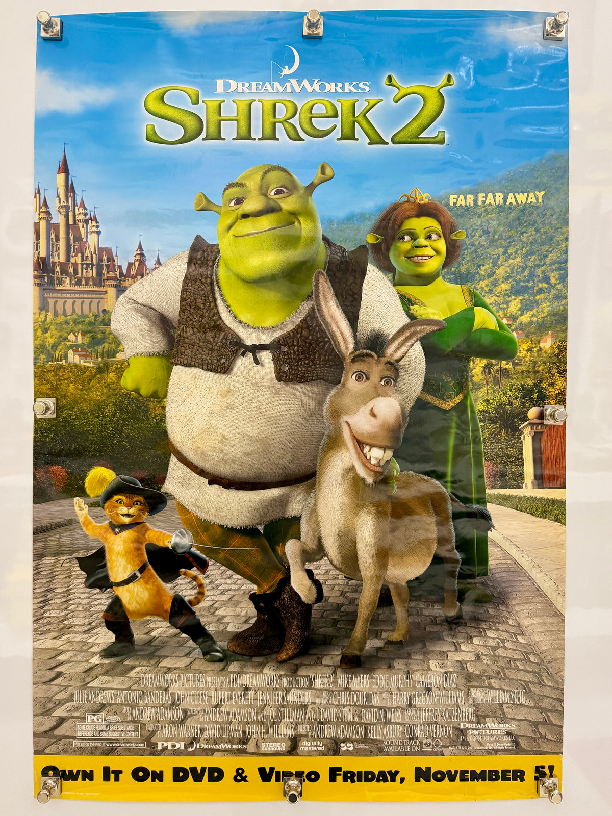 Shrek 2 (2004) Original Home Video Poster 27x40 SS Rolled DreamWorks