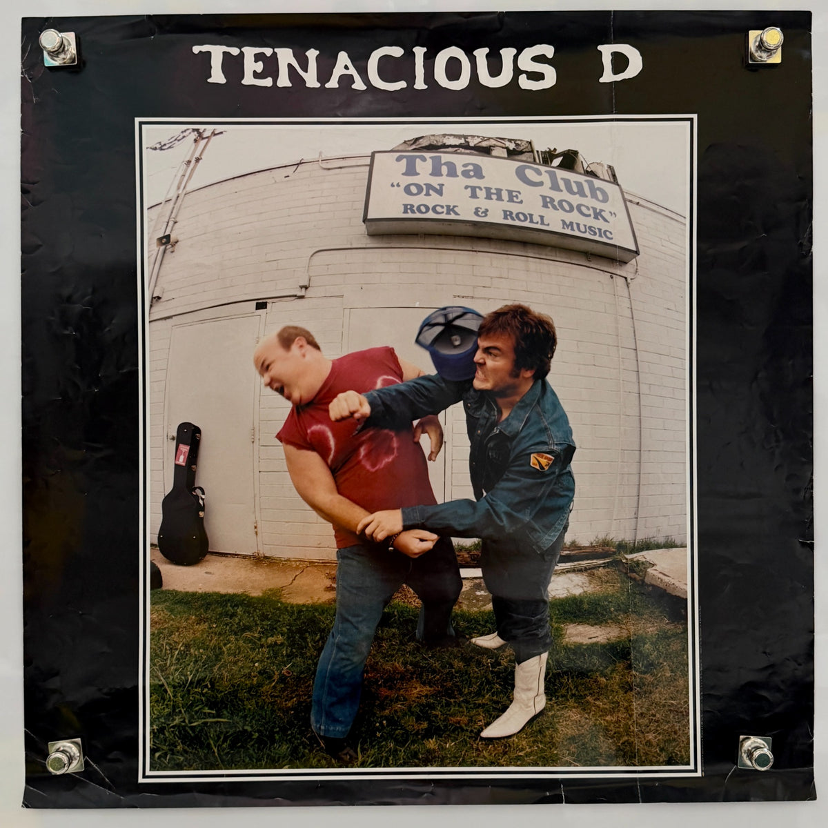 Tenacious D 2001 double-sided promotional poster, side A, 24 x 24