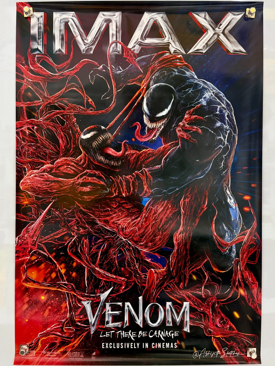 Venom Let There Be Carnage 2021 original IMAX movie poster