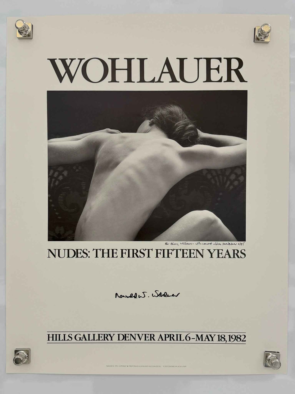 NUDES: THE FIRST FIFTEEN YEARS 1982 Signed Poster 19x24 Rolled Wohlauer